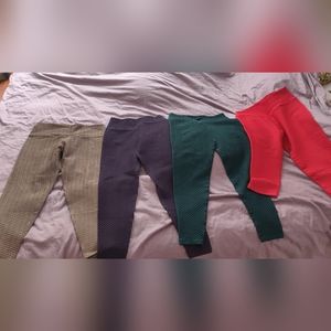 4 pairs of Curvy Booty by Brabants leggings